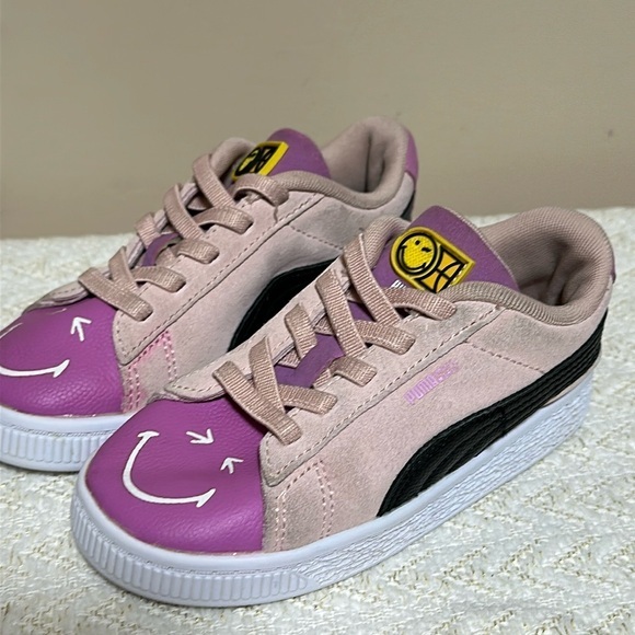 SmileyWorld x Puma Suede 'Rose Quartz Mauve Pop' Size 10C - Picture 1 of 11